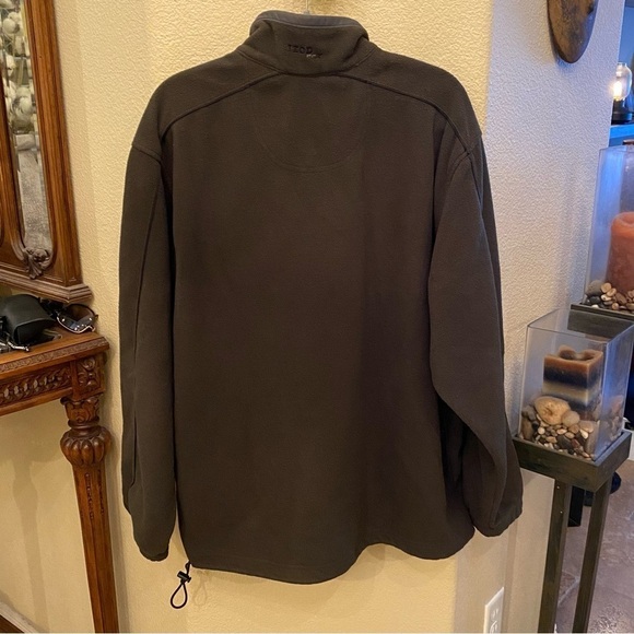 IZOD Men Sage Green Perform X Maxx Air-FX Fleece 3/4 Zipped Sweater Size XL - Picture 5 of 8